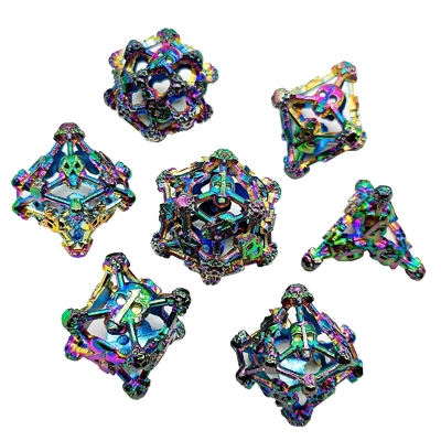 Hollow Skull Multi Face Metall Würfel Set Dungeon und Drachen RPG # DND