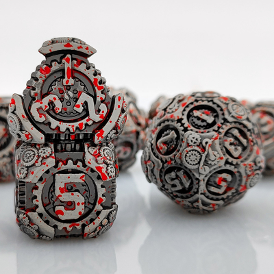 Metal Gear Würfel-Set DND Dungeons And Dragons TRPG Mehrseitige Würfel D6 Tisch