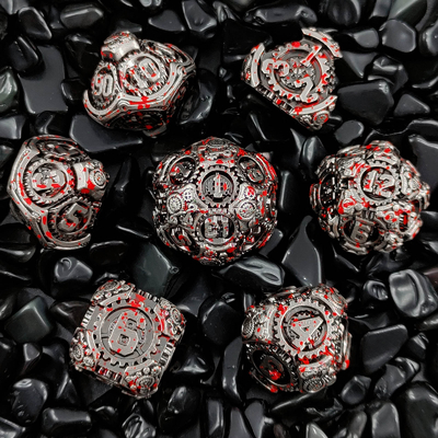 Metal Gear Würfel-Set DND Dungeons And Dragons TRPG Mehrseitige Würfel D6 Tisch