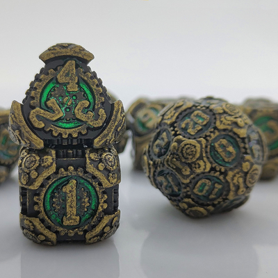Metal Gear Würfel-Set DND Dungeons And Dragons TRPG Mehrseitige Würfel D6 Tisch