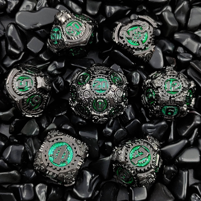 Metal Gear Würfel-Set DND Dungeons And Dragons TRPG Mehrseitige Würfel D6 Tisch