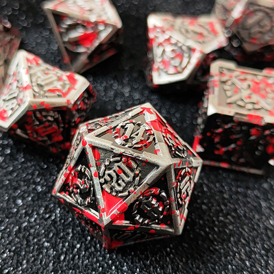 Schwert Metall RPG Würfel Hand poliert Cruzu Dungeon und lange DND#