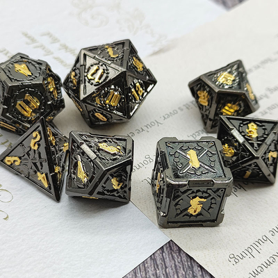 Schwert Metall RPG Würfel Hand poliert Cruzu Dungeon und lange DND#