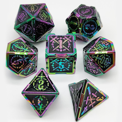 Schwert Metall RPG Würfel Hand poliert Cruzu Dungeon und lange DND#