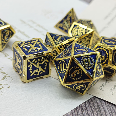 Schwert Metall RPG Würfel Hand poliert Cruzu Dungeon und lange DND#