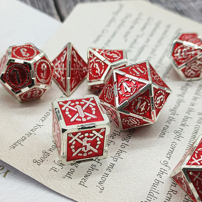 Schwert Metall RPG Würfel Hand poliert Cruzu Dungeon und lange DND#