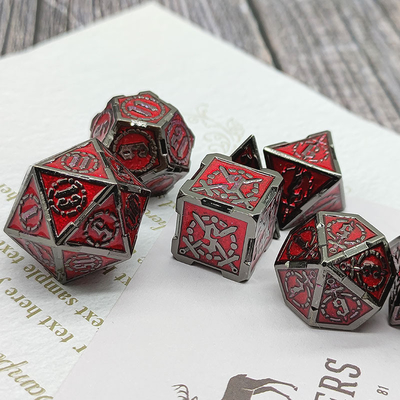 Schwert Metall RPG Würfel Hand poliert Cruzu Dungeon und lange DND#