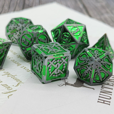 Schwert Metall RPG Würfel Hand poliert Cruzu Dungeon und lange DND#