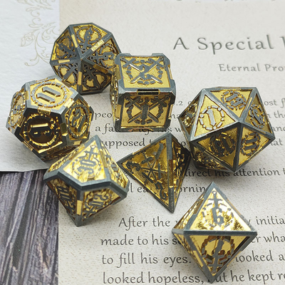 Schwert Metall RPG Würfel Hand poliert Cruzu Dungeon und lange DND#