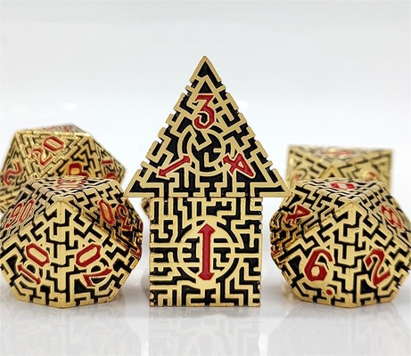 Solid Maze Multi-Fasettierte Metallwürfel DND#RPG Dungeon und Long Crusu