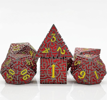 Solid Maze Multi-Fasettierte Metallwürfel DND#RPG Dungeon und Long Crusu