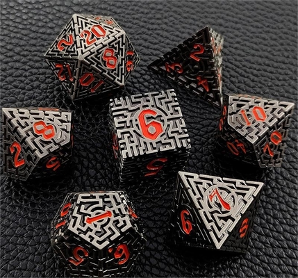 Solid Maze Multi-Fasettierte Metallwürfel DND#RPG Dungeon und Long Crusu