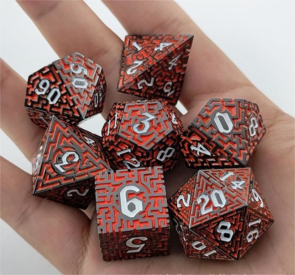 Solid Maze Multi-Fasettierte Metallwürfel DND#RPG Dungeon und Long Crusu