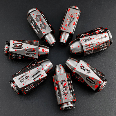 Bullet Head Multiface Metal Dice Set Desktop-Spiel DND#RPG#COC