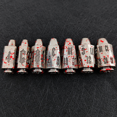 Bullet Head Multiface Metal Dice Set Desktop-Spiel DND#RPG#COC