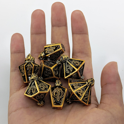Bird Cage Hollow Multi Face Metal Dice von Bade Gate Dungeon und DND#RPG