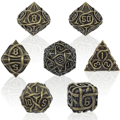 Spin-Stripe-Metallwürfel-Satz Fantasy DND Mehrfaches Brettspiel