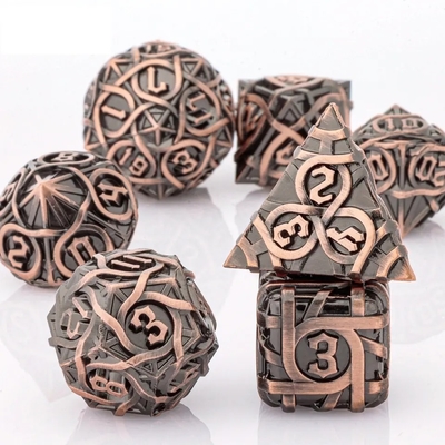 Spin-Stripe-Metallwürfel-Satz Fantasy DND Mehrfaches Brettspiel