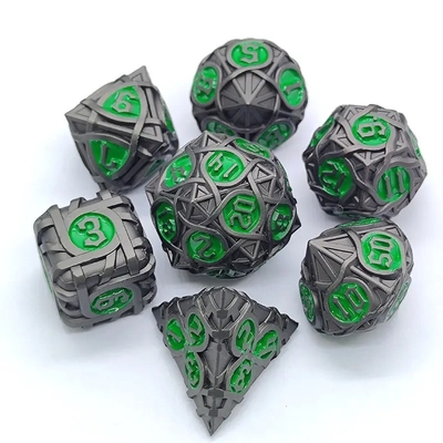 Spin-Stripe-Metallwürfel-Satz Fantasy DND Mehrfaches Brettspiel