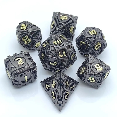 Spin-Stripe-Metallwürfel-Satz Fantasy DND Mehrfaches Brettspiel