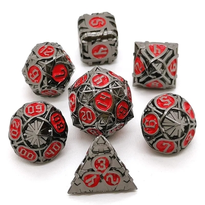 Spin-Stripe-Metallwürfel-Satz Fantasy DND Mehrfaches Brettspiel