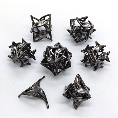 Geely Blume Hohlmetall Würfel Set RPG Drache und Dungeon DND