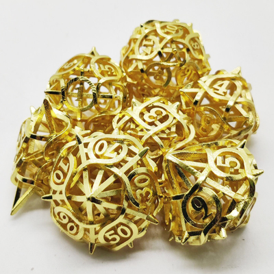 Dorne hohle Metallwürfel Satz Kusalu RPG Drache und Kerker DND