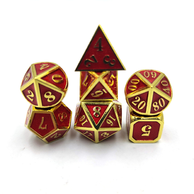 DND RPG Mini Metal Dice Running Gruppenspiel für Brettspiele Multi -Face