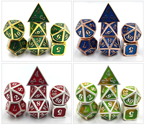 DND RPG Mini Metal Dice Running Gruppenspiel für Brettspiele Multi -Face