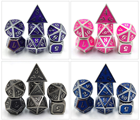 DND RPG Mini Metal Dice Running Gruppenspiel für Brettspiele Multi -Face