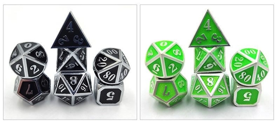 DND RPG Mini Metal Dice Running Gruppenspiel für Brettspiele Multi -Face