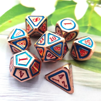 DND RPG Massivmetall Würfel Anzüge Elektro Schwimmteknologie Wandern Erde
