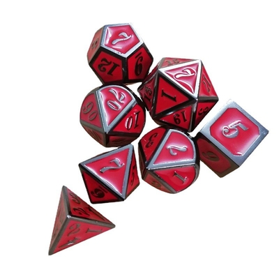 Esmalte Handwerk Massivmetall Würfel Set Bude Herren Tür Cruch DND RPG