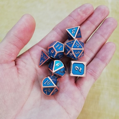 Esmalte Handwerk Massivmetall Würfel Set Bude Herren Tür Cruch DND RPG