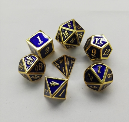 Esmalte Handwerk Massivmetall Würfel Set Bude Herren Tür Cruch DND RPG