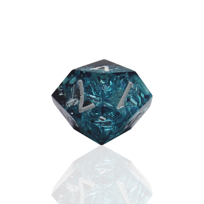 Blau-Schwarz-Harz-Material Würfel-Set Drache und Dungeon Polyeder