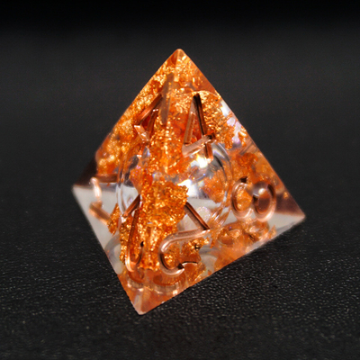 Gelber Flurry Line RPG Resin Würfel Set Krusu DND für Geschenke und Sammlungen