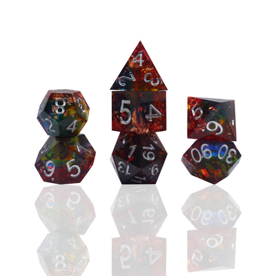 Rot-Gold-Folien-Rasinen-Tanz-Set Handwerk-Anpassung Farbe#Rpg#Dnd#Coc