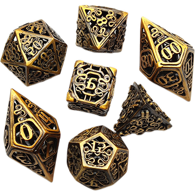 Chongtian Schlange Hohlmetall Würfel Satz Multi-faceted Tischspiel #Dnd#Rpg#Coc