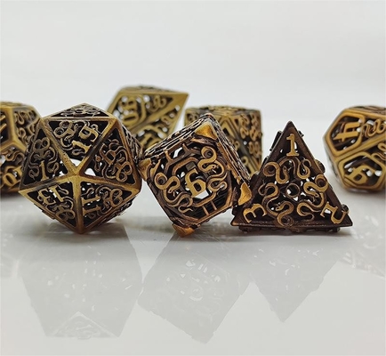 Chongtian Schlange Hohlmetall Würfel Satz Multi-faceted Tischspiel #Dnd#Rpg#Coc