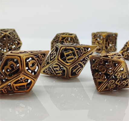 Chongtian Schlange Hohlmetall Würfel Satz Multi-faceted Tischspiel #Dnd#Rpg#Coc