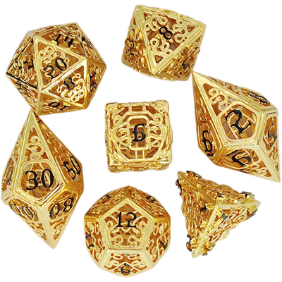 Chongtian Schlange Hohlmetall Würfel Satz Multi-faceted Tischspiel #Dnd#Rpg#Coc