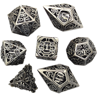 Chongtian Schlange Hohlmetall Würfel Satz Multi-faceted Tischspiel #Dnd#Rpg#Coc
