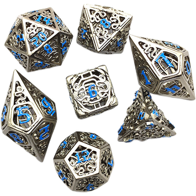 Chongtian Schlange Hohlmetall Würfel Satz Multi-faceted Tischspiel #Dnd#Rpg#Coc