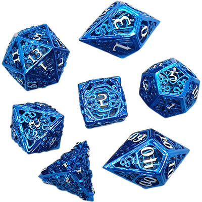Chongtian Schlange Hohlmetall Würfel Satz Multi-faceted Tischspiel #Dnd#Rpg#Coc