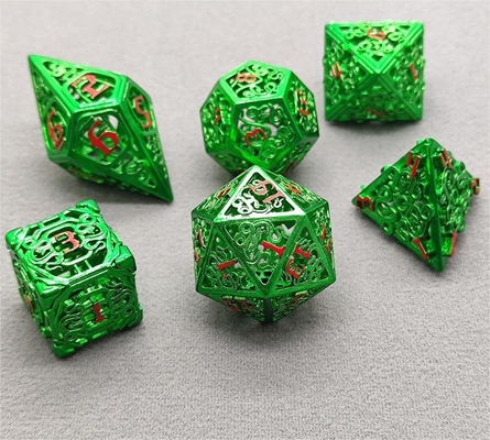 Chongtian Schlange Hohlmetall Würfel Satz Multi-faceted Tischspiel #Dnd#Rpg#Coc