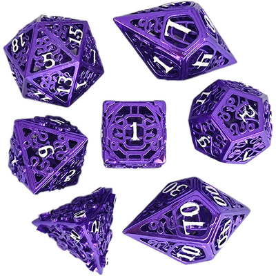 Chongtian Schlange Hohlmetall Würfel Satz Multi-faceted Tischspiel #Dnd#Rpg#Coc