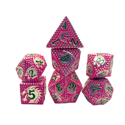 Folklorische -Skalen Metall Würfel Multi -Noodle Brettspiel-Set#Dnd#Rpg#Coc