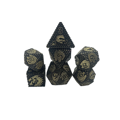 Folklorische -Skalen Metall Würfel Multi -Noodle Brettspiel-Set#Dnd#Rpg#Coc