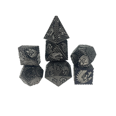 Folklorische -Skalen Metall Würfel Multi -Noodle Brettspiel-Set#Dnd#Rpg#Coc
